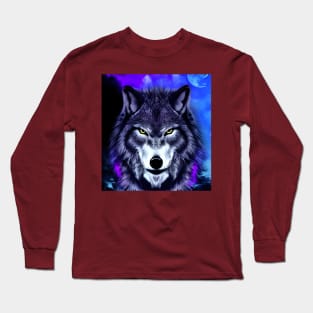 Wolf Face Long Sleeve T-Shirt